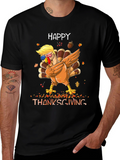 Happy Thanksgiving Dabbing Turkey Tee