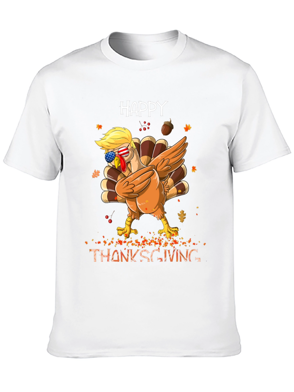 Happy Thanksgiving Dabbing Turkey Tee