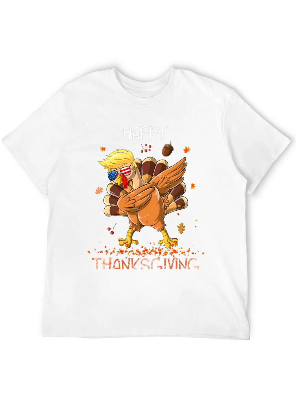 Happy Thanksgiving Dabbing Turkey Tee
