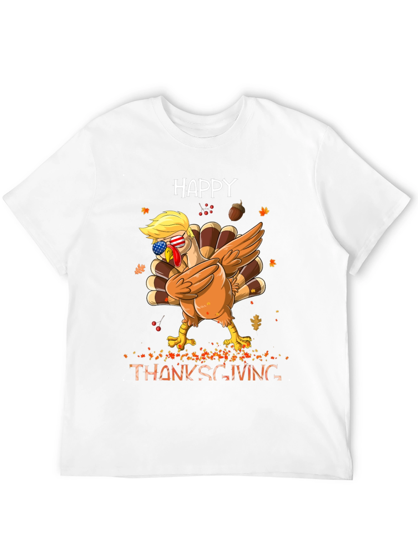 Happy Thanksgiving Dabbing Turkey Tee