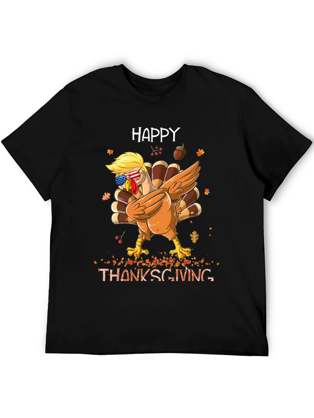 Happy Thanksgiving Dabbing Turkey Tee