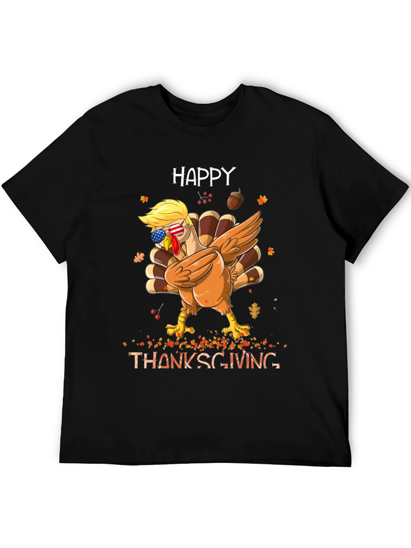 Happy Thanksgiving Dabbing Turkey Tee