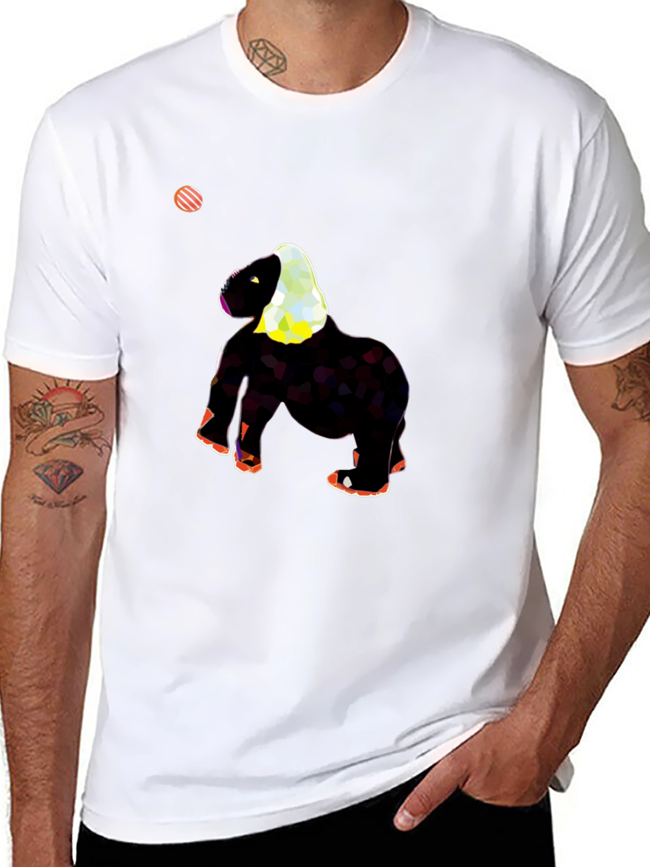 Funky Gorilla Graphic Tee - Black