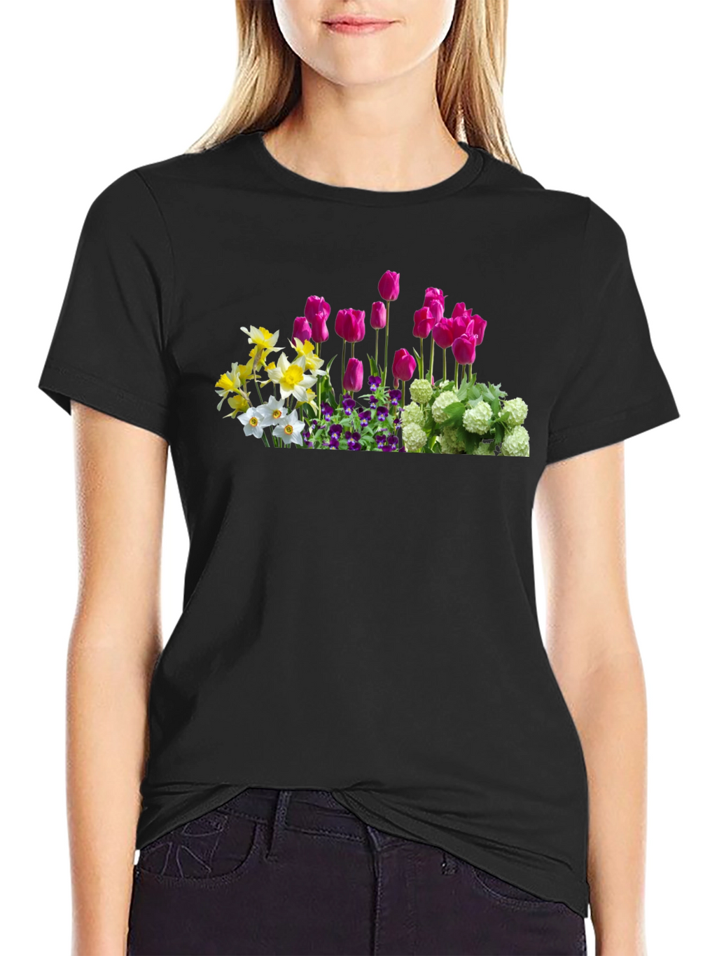 Floral Print T-Shirt - Spring Garden Tee