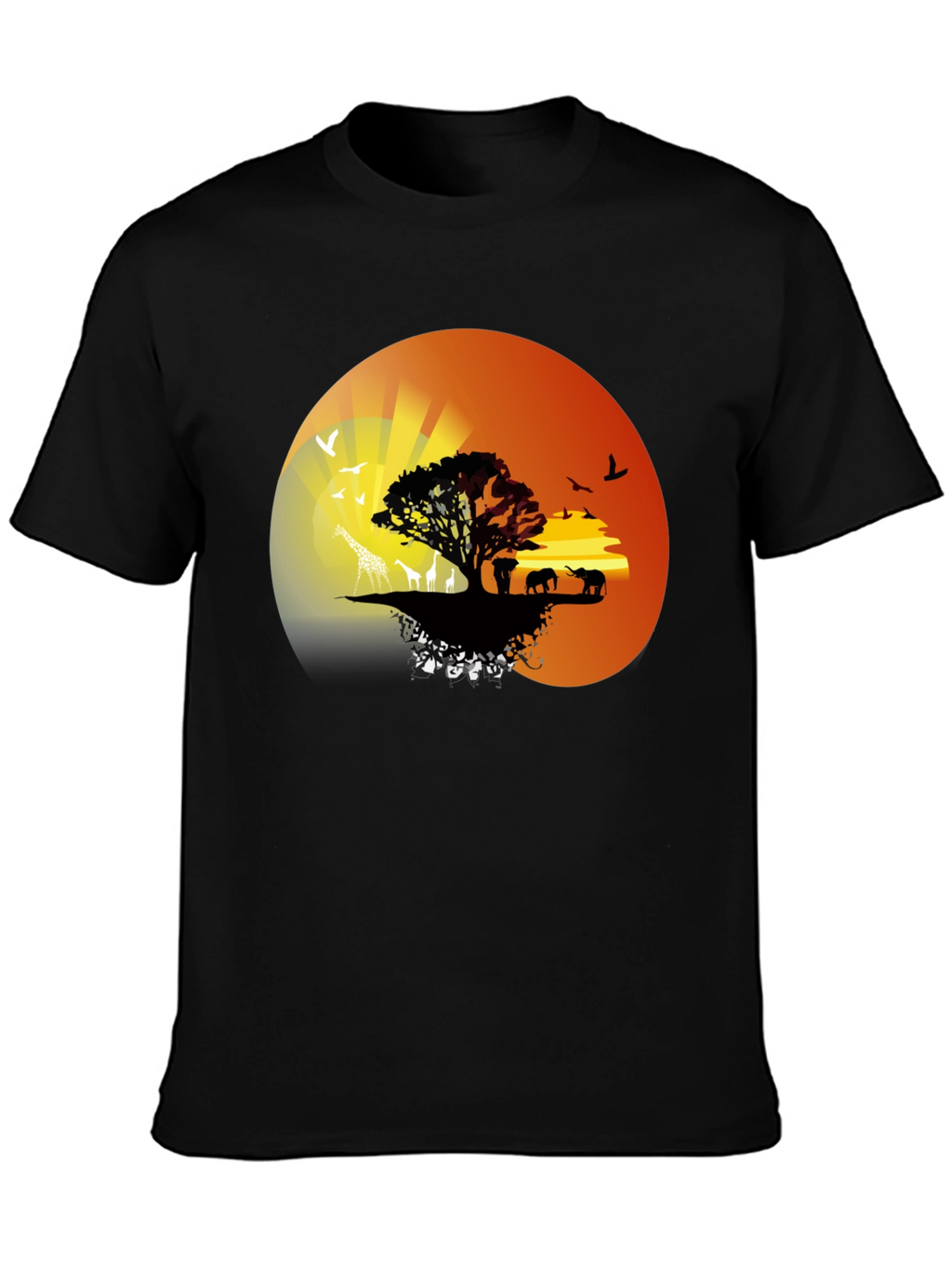 African Sunset Graphic Tee - Nature Lovers T-Shirt