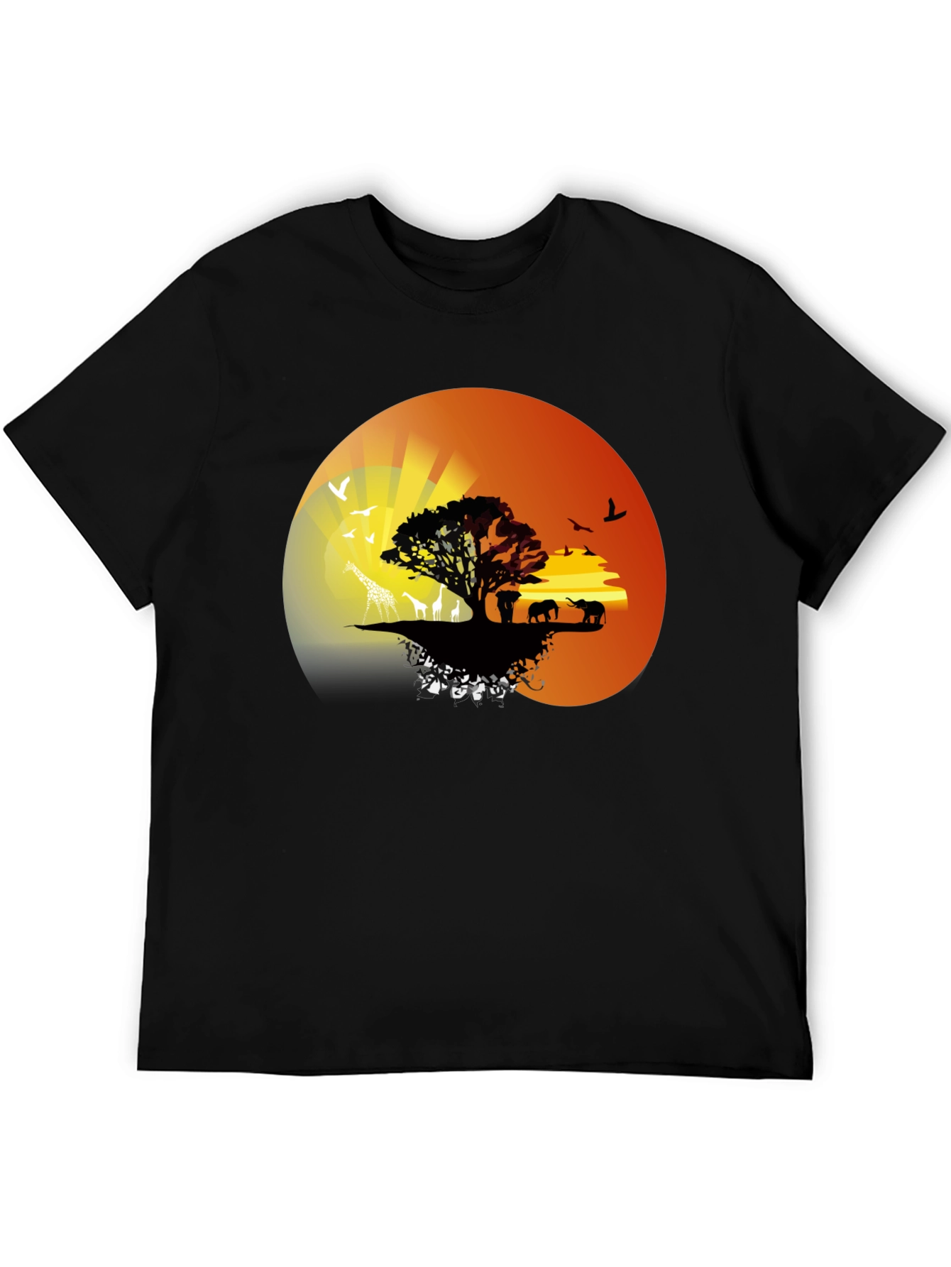 African Sunset Graphic Tee - Nature Lovers T-Shirt
