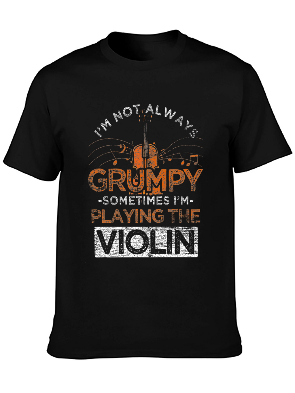 Grumpy Violinist Graphic T-Shirt