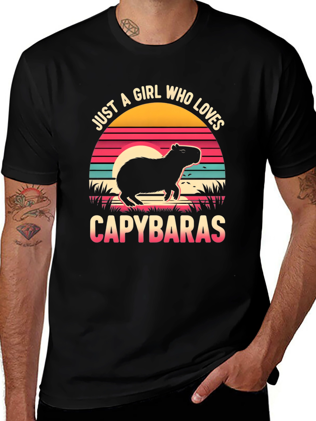 Just A Girl Who Loves Capybaras Graphic T-Shirt