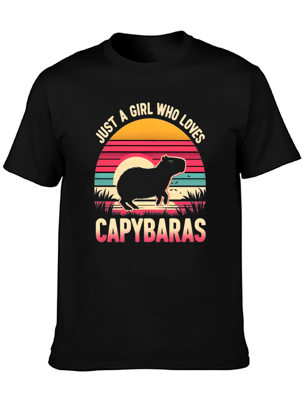 Just A Girl Who Loves Capybaras Graphic T-Shirt