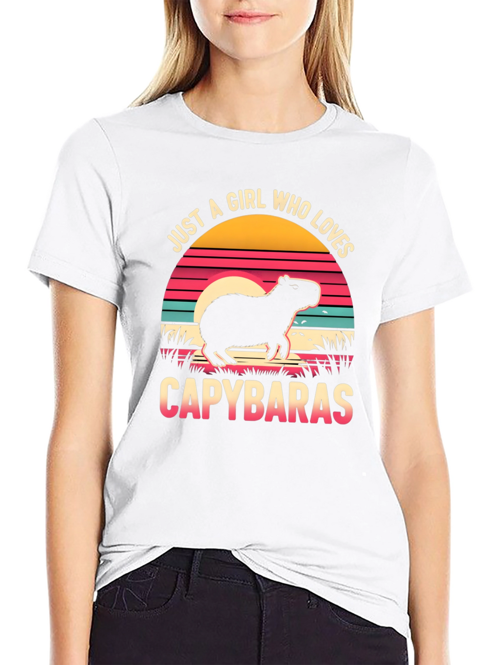 Just A Girl Who Loves Capybaras Graphic T-Shirt