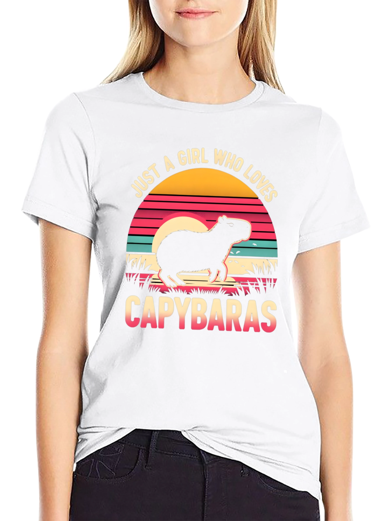 Just A Girl Who Loves Capybaras Graphic T-Shirt
