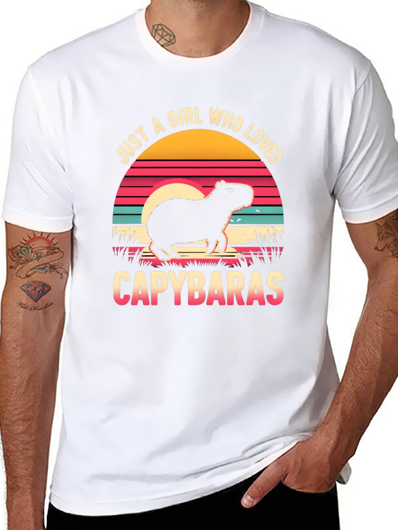 Just A Girl Who Loves Capybaras Graphic T-Shirt