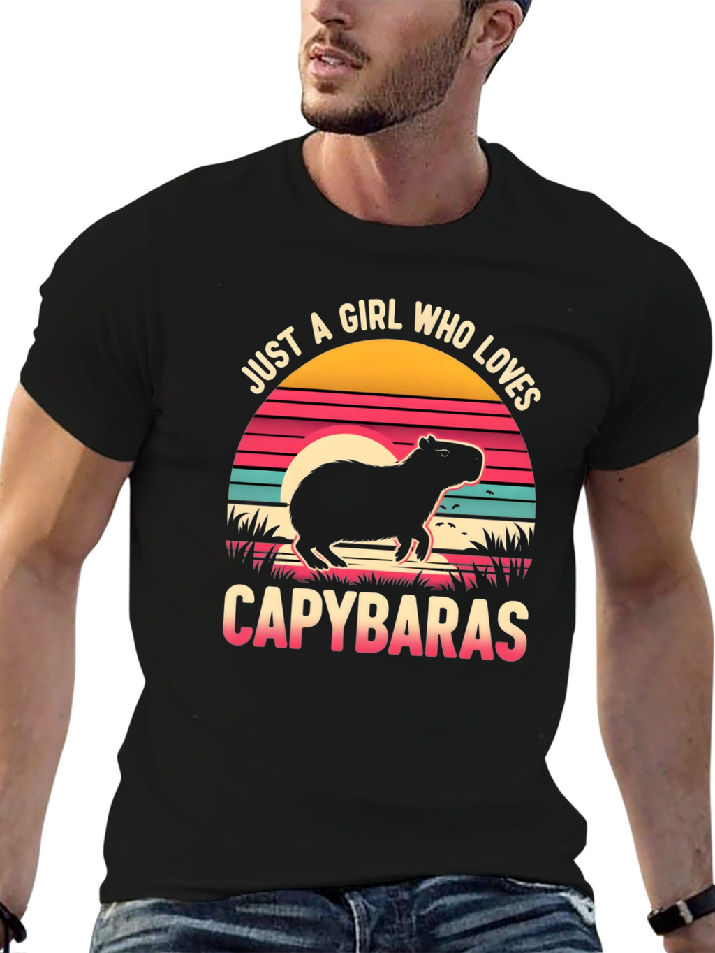 Just A Girl Who Loves Capybaras Graphic T-Shirt