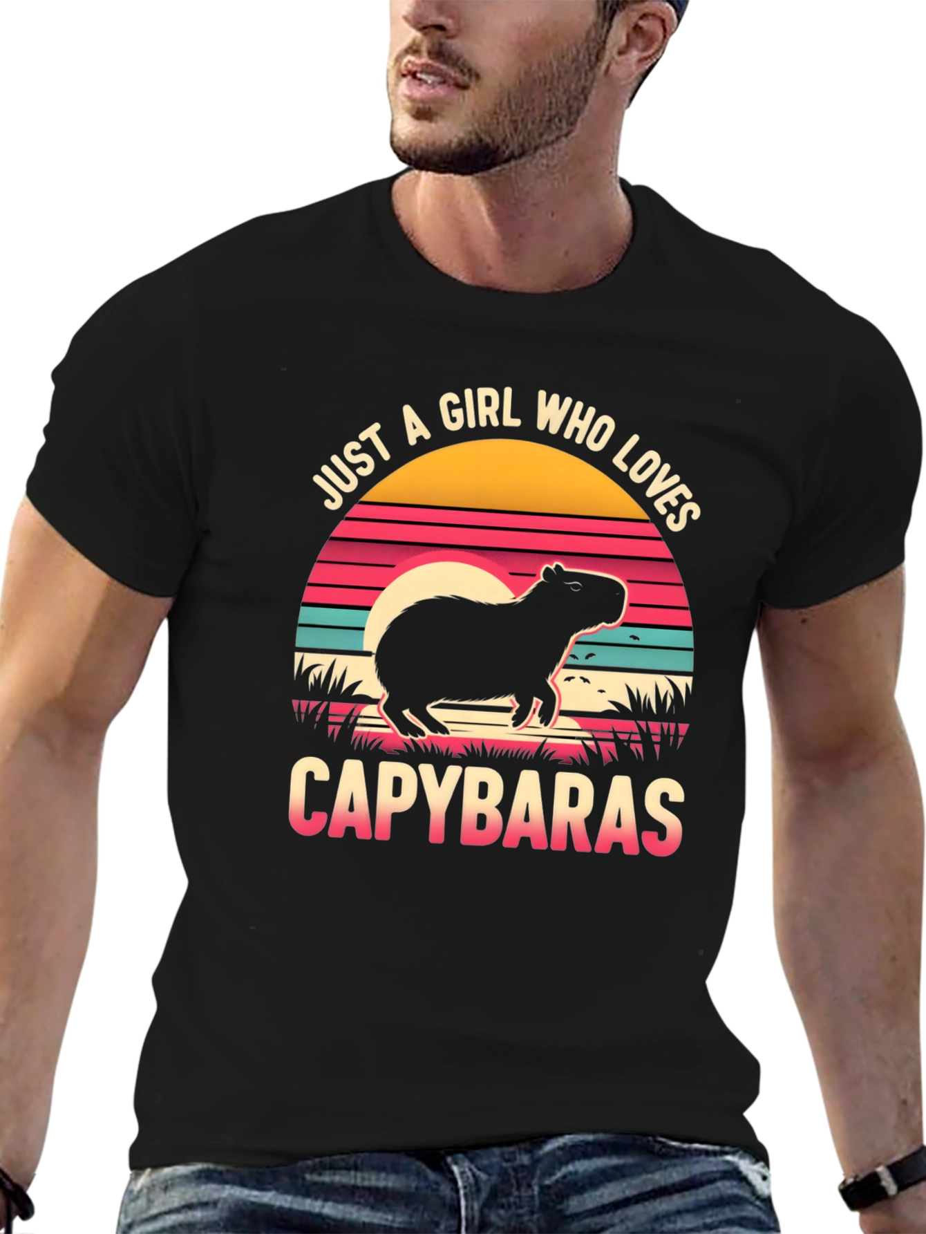 Just A Girl Who Loves Capybaras Graphic T-Shirt
