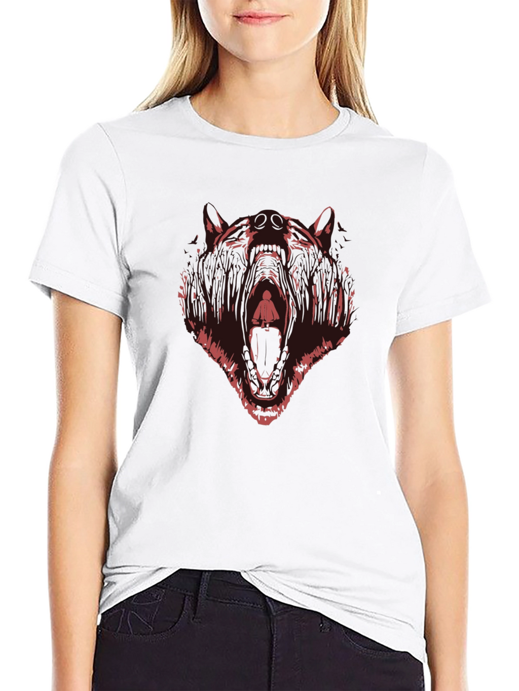 Bear Graphic Tee - Mens Black T-Shirt