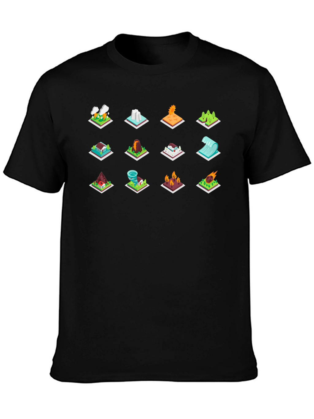 Isometric Natural Disaster T-Shirt