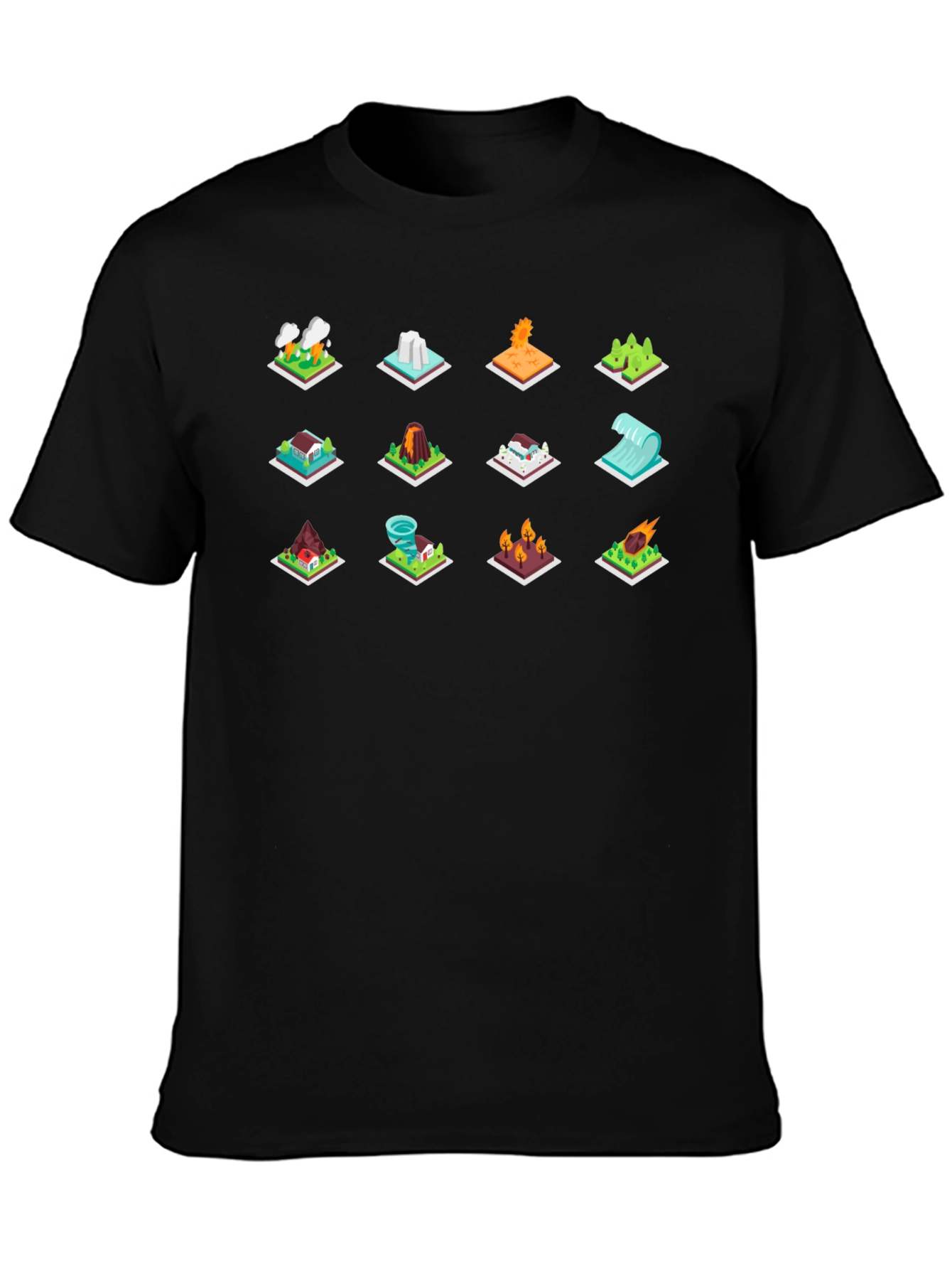 Isometric Natural Disaster T-Shirt