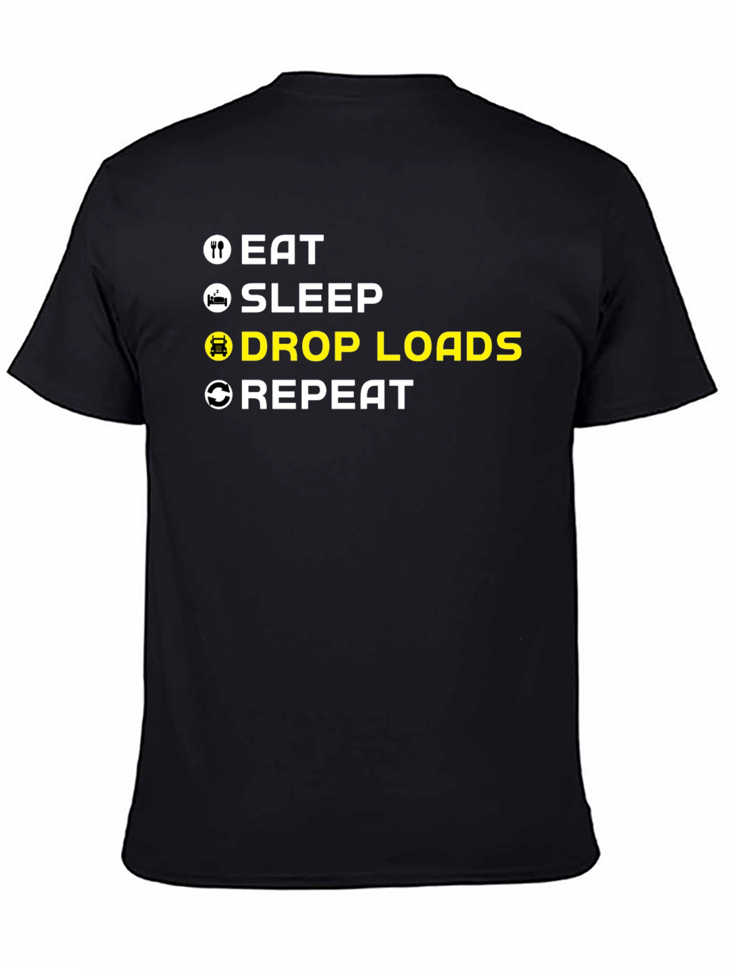 Eat Sleep Drop Loads Repeat Trucker T-Shirt