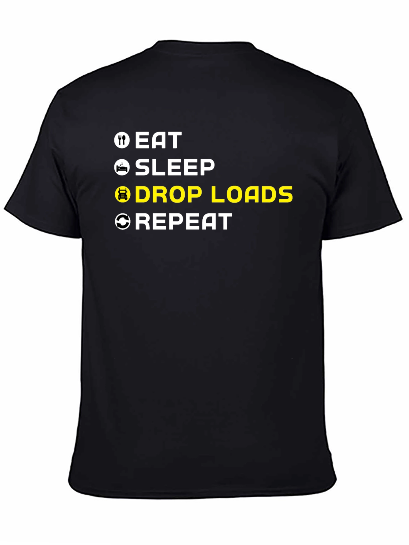 Eat Sleep Drop Loads Repeat Trucker T-Shirt