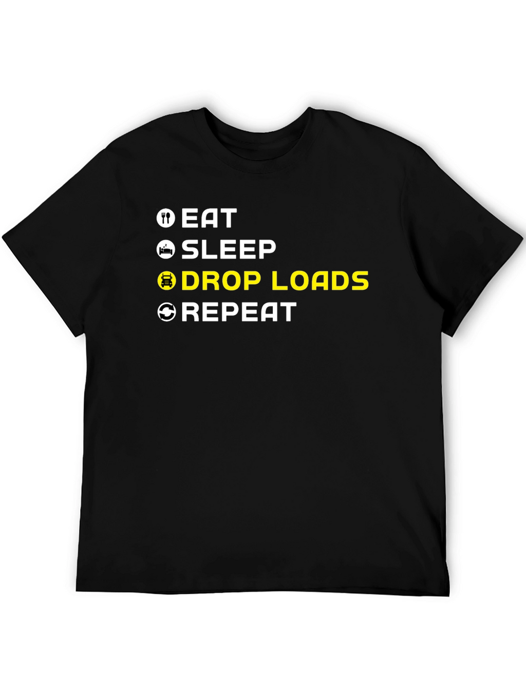 Eat Sleep Drop Loads Repeat Trucker T-Shirt