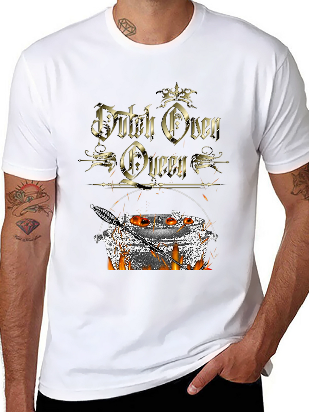 Dutch Oven Queen T-Shirt - Outdoor Cooking Apparel