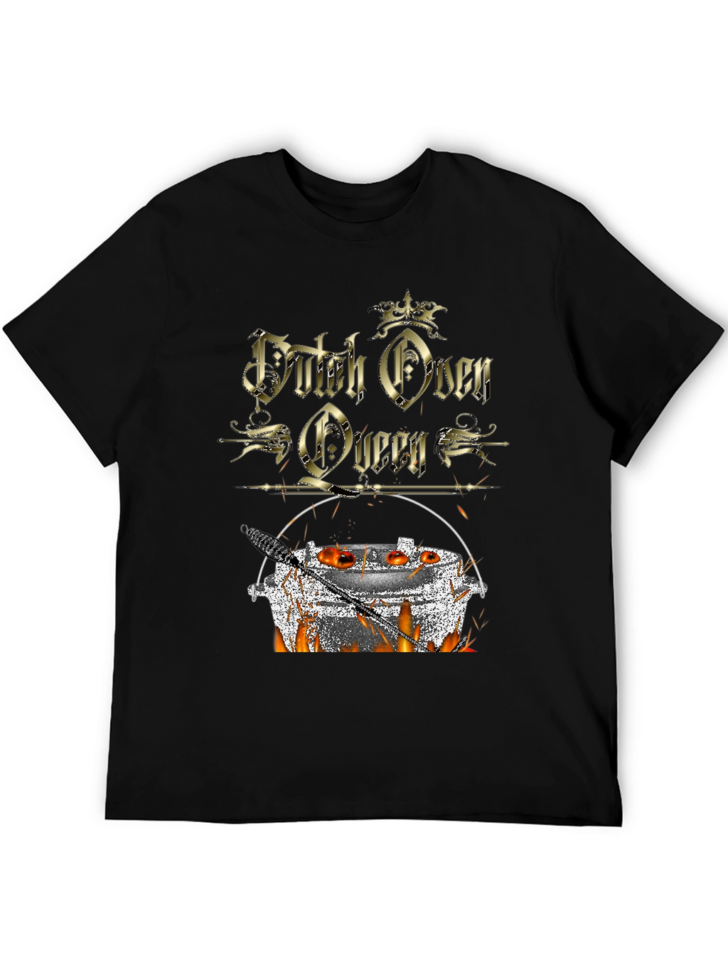 Dutch Oven Queen T-Shirt - Outdoor Cooking Apparel
