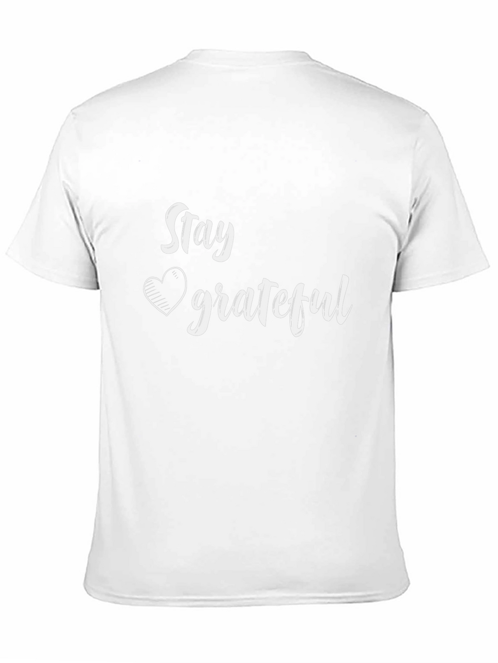 Stay Grateful Graphic Tee - Black Cotton Comfort
