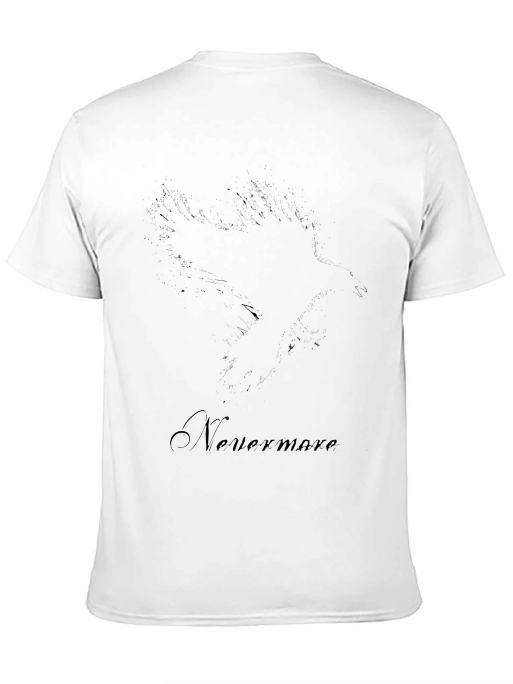 Nevermore Raven Graphic T-Shirt - Black