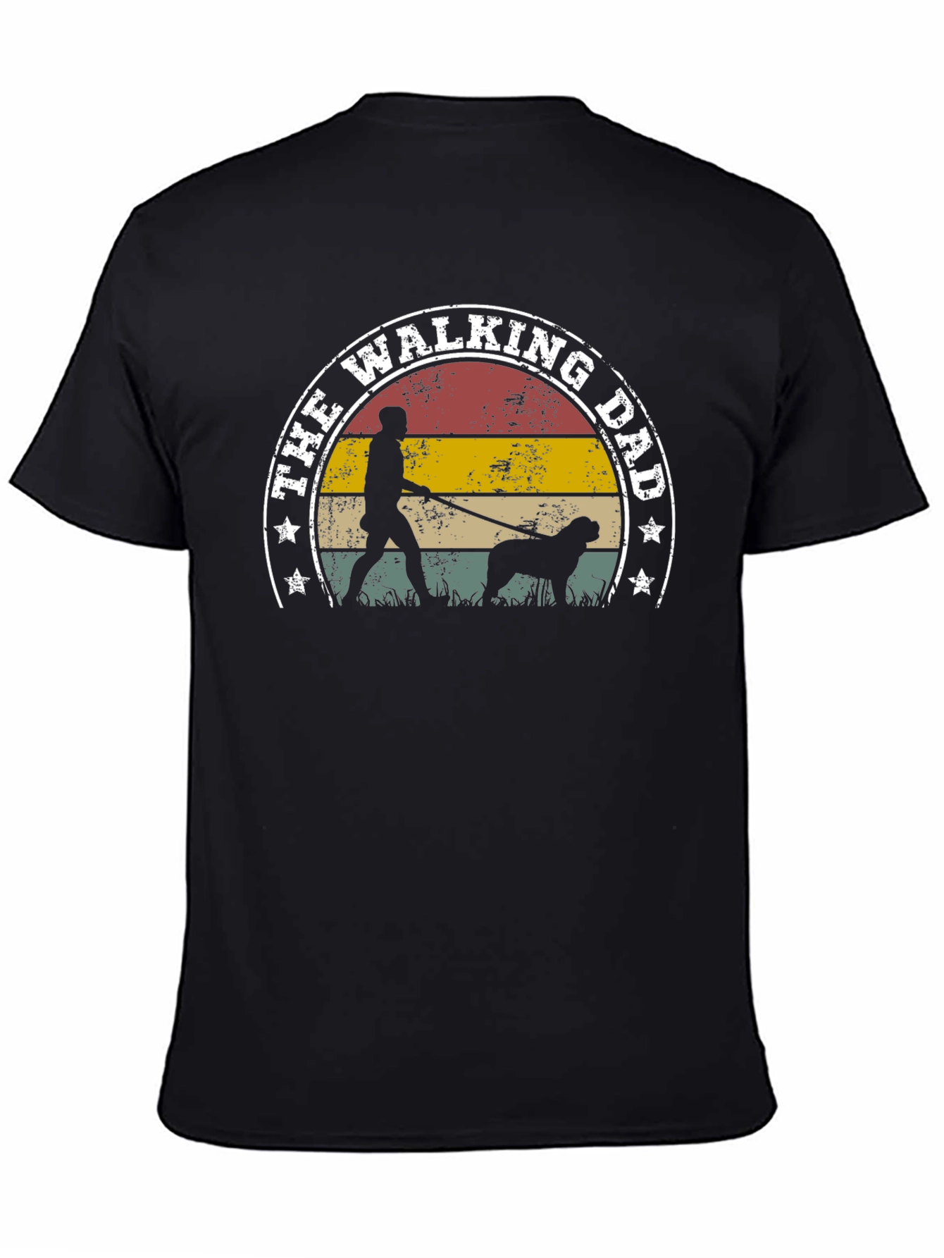 The Walking Dad T-Shirt: Retro Style for Dog Dads