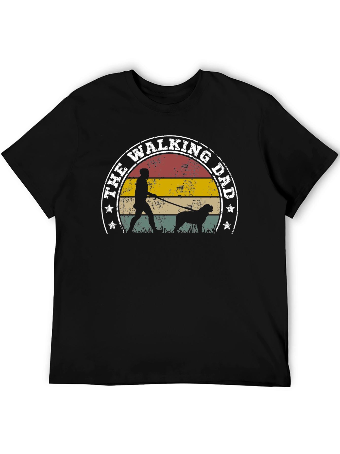The Walking Dad T-Shirt: Retro Style for Dog Dads