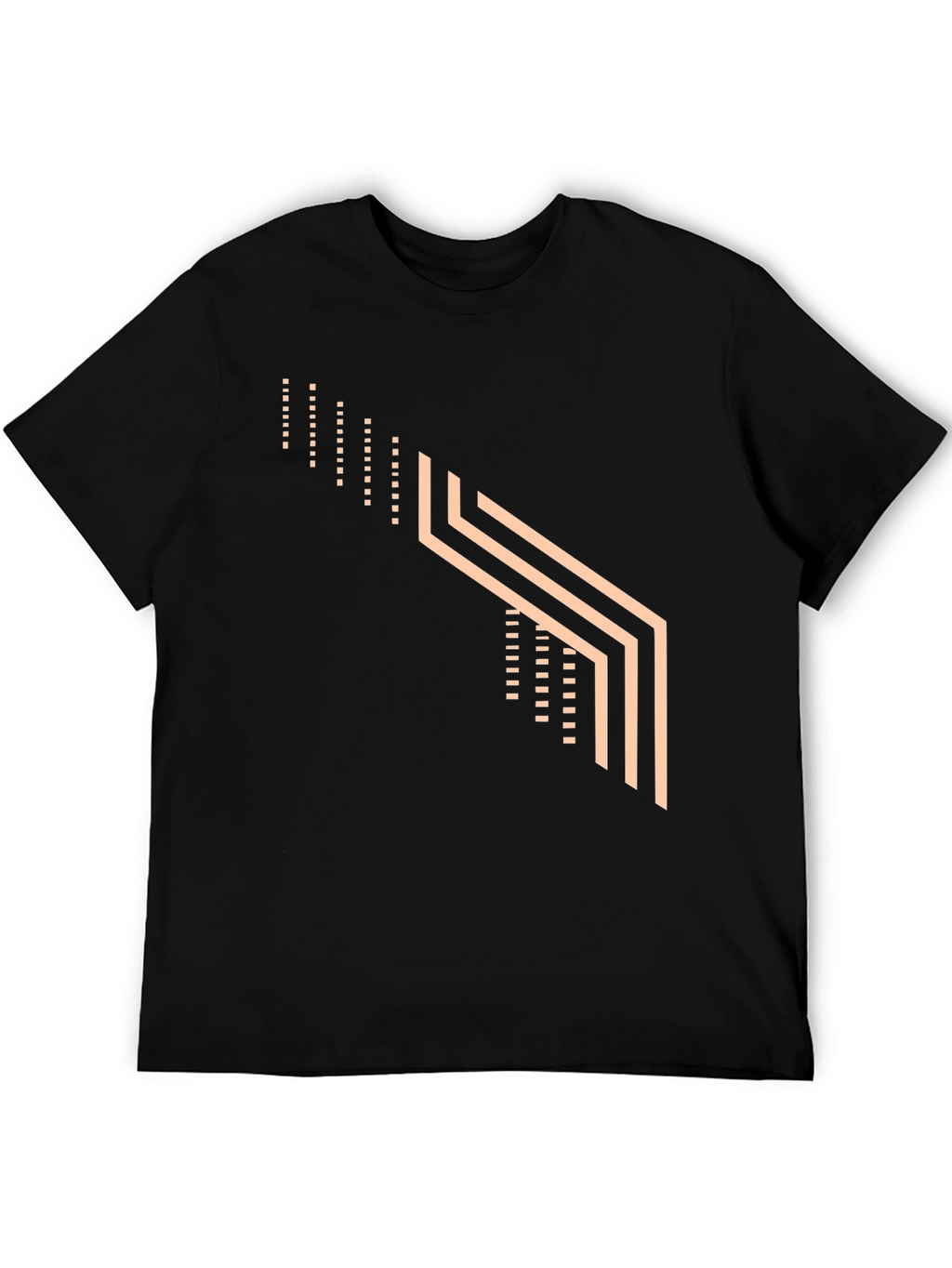 Modern Graphic Tee - Geometric Design
