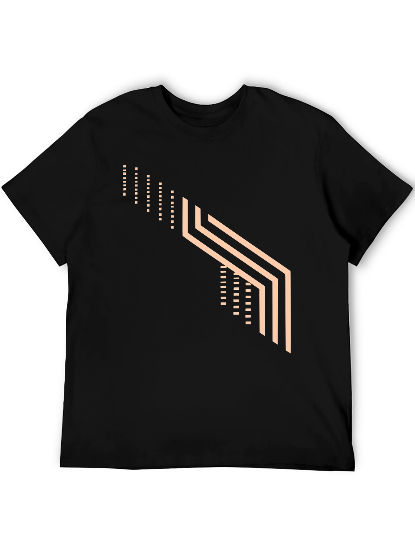 Modern Graphic Tee - Geometric Design
