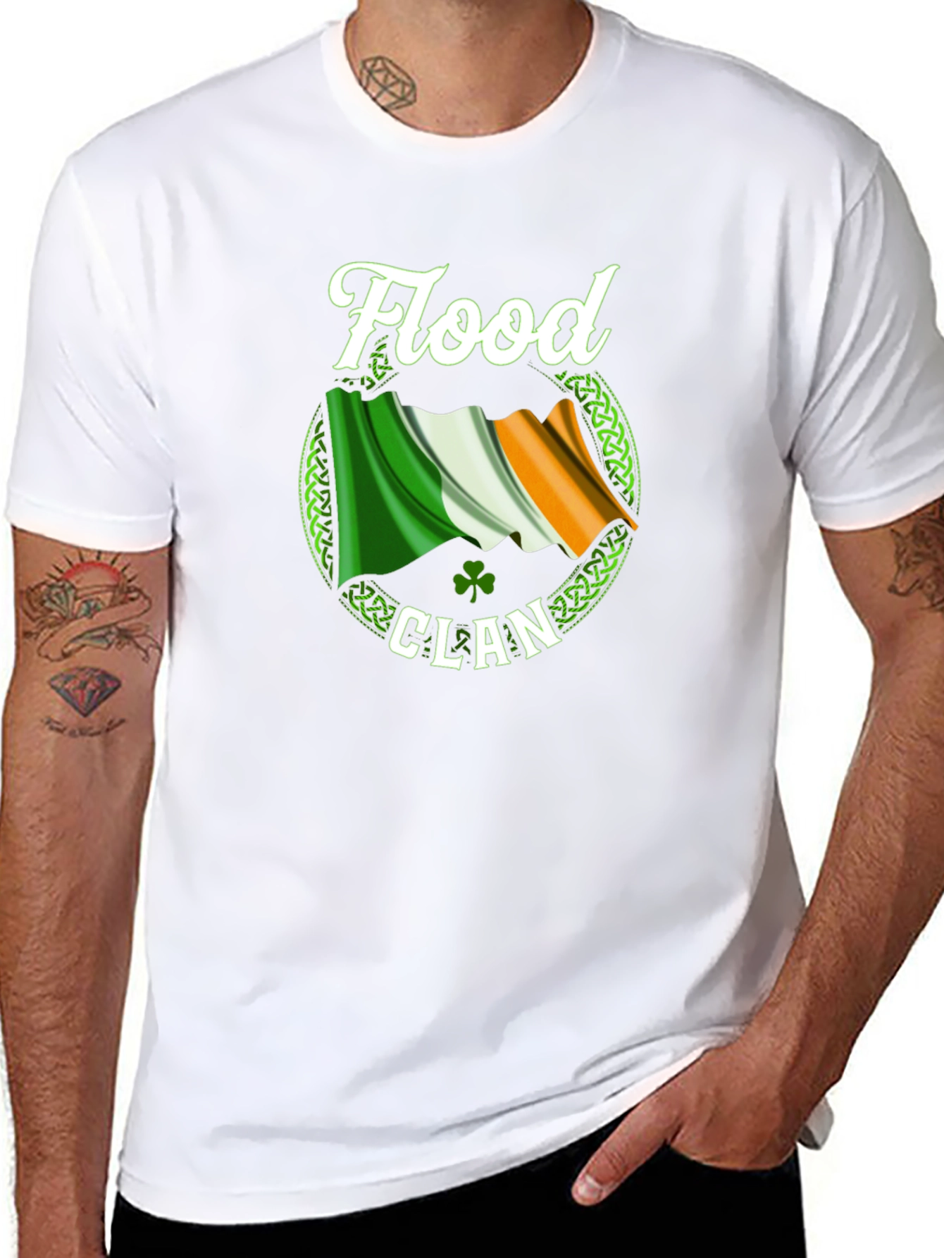 Flood Clan Irish Flag T-Shirt
