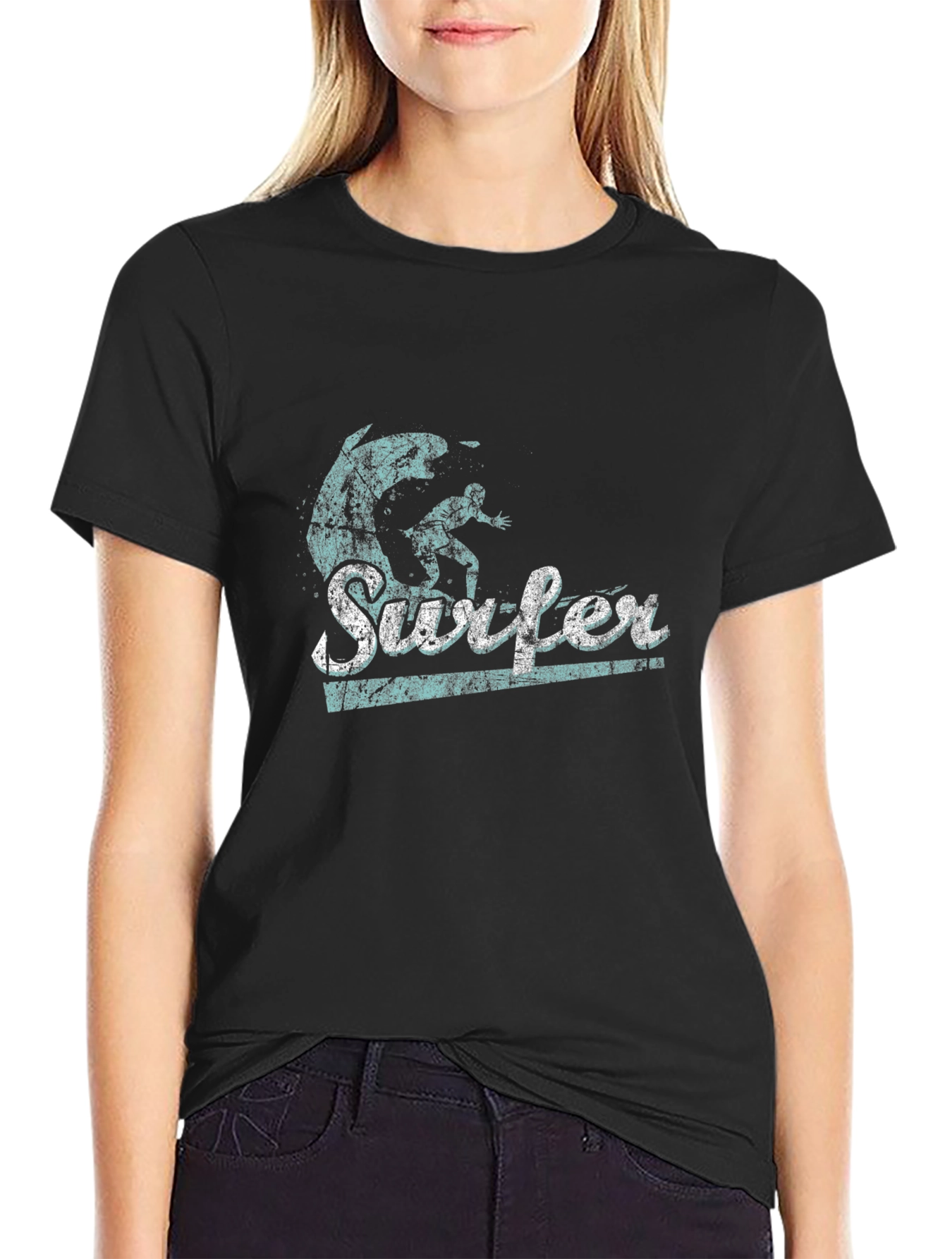 Vintage Surfer Graphic T-Shirt