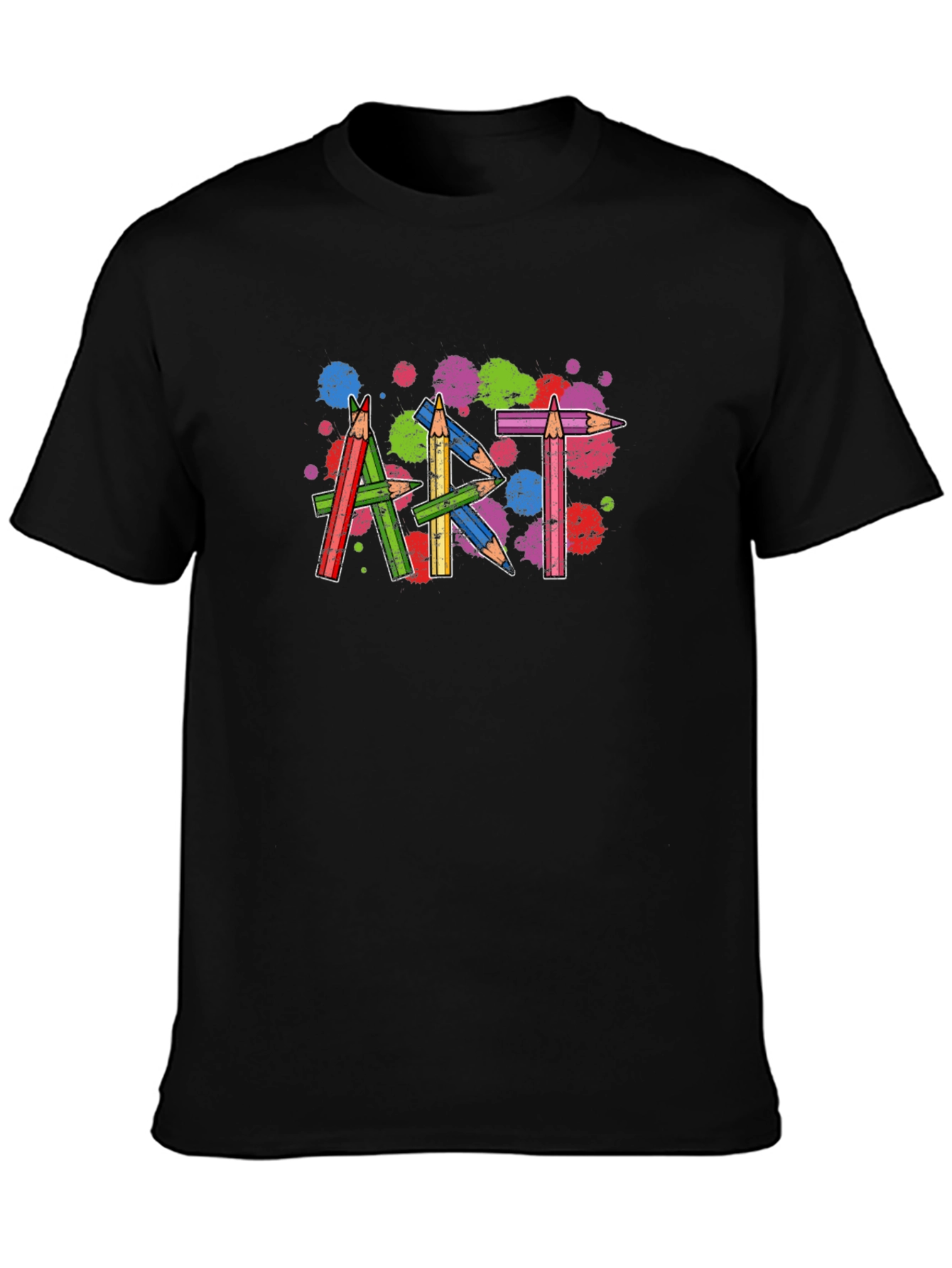 Art Pencils T-Shirt - Colorful Artist Tee