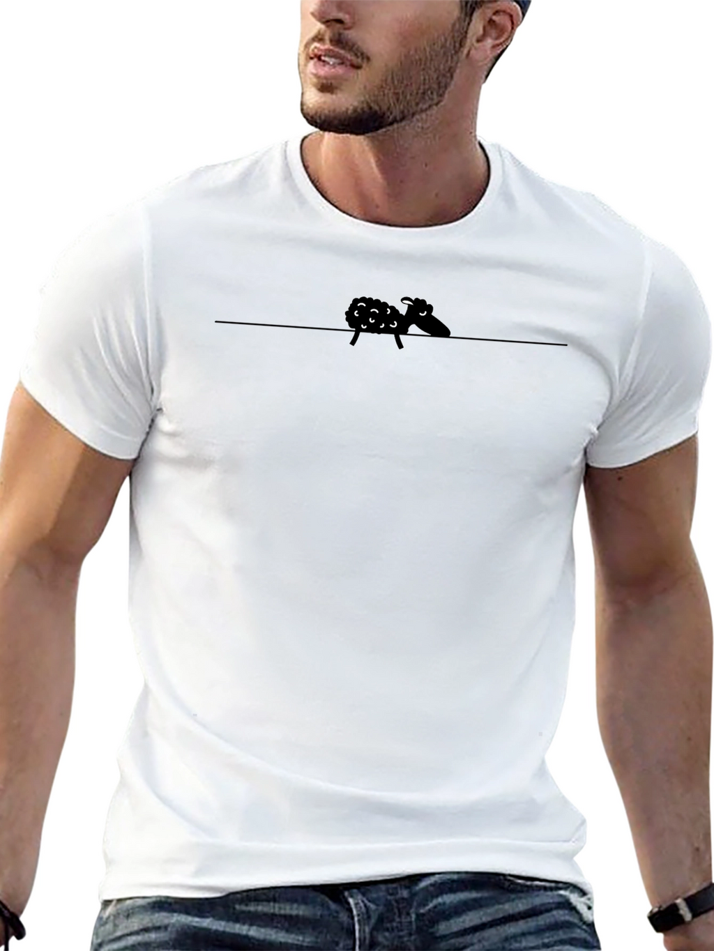 Black Sheep T-Shirt - Quirky Graphic Tee