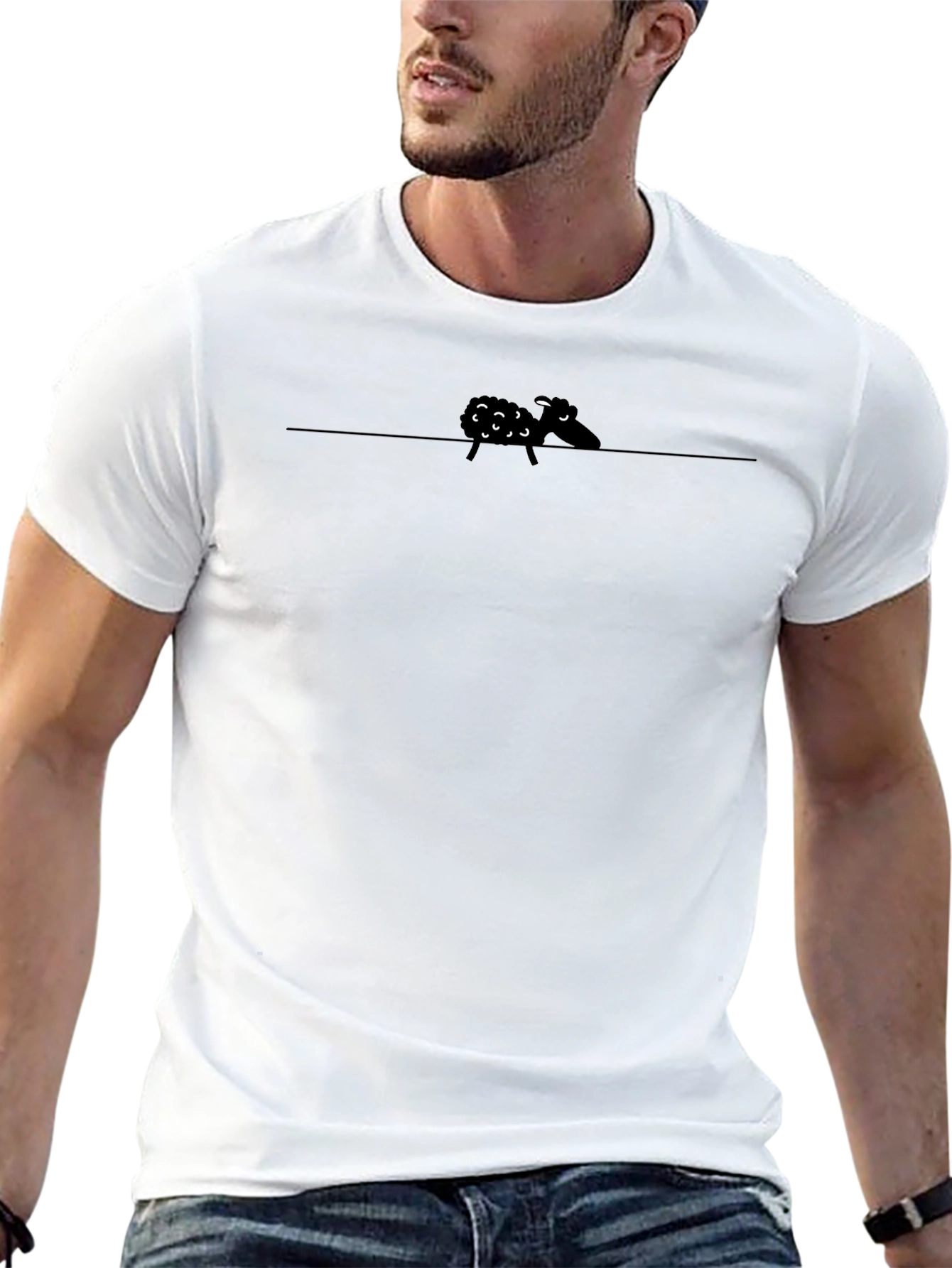 Black Sheep T-Shirt - Quirky Graphic Tee