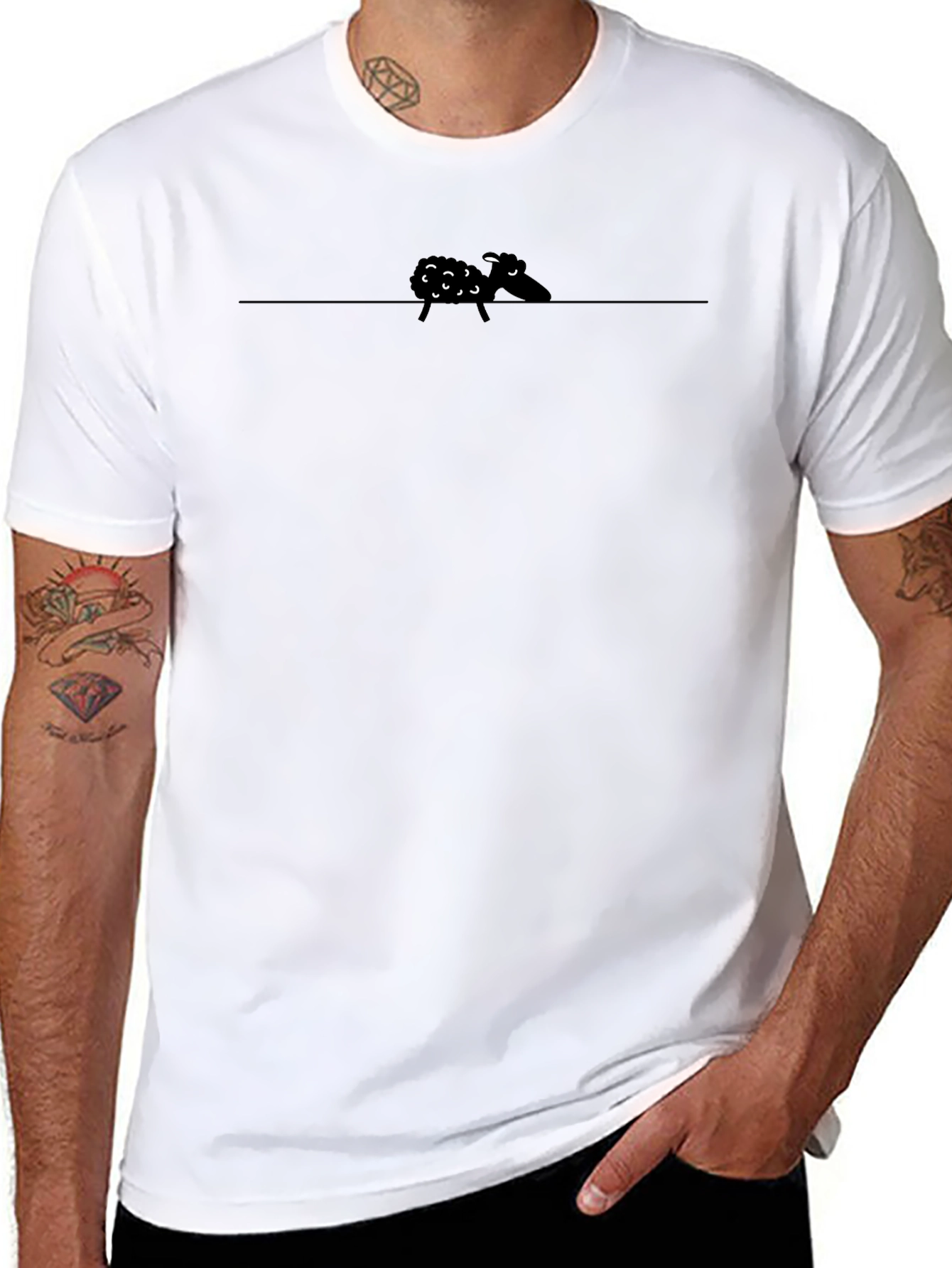 Black Sheep T-Shirt - Quirky Graphic Tee
