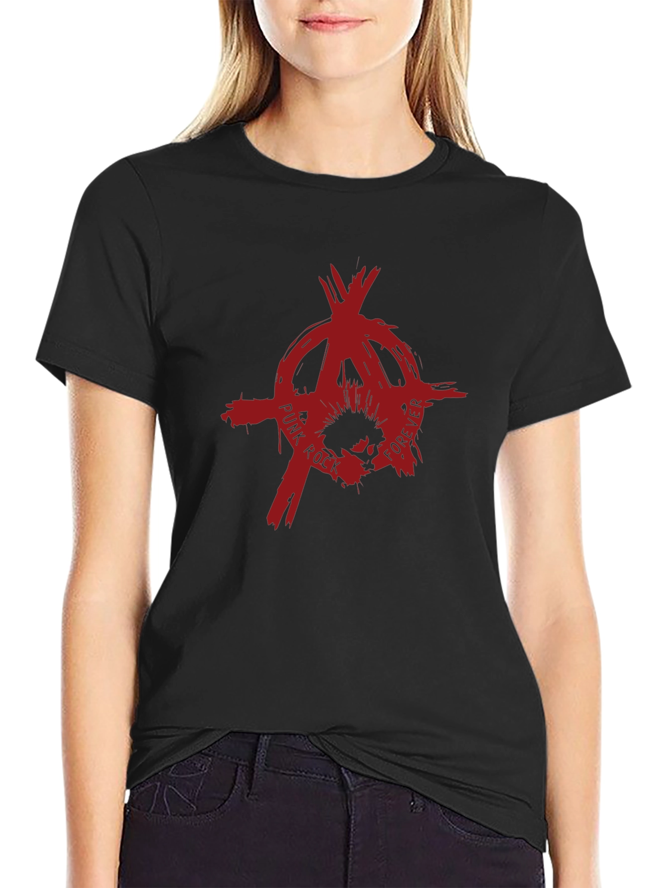 Punk Rock Forever Tee - Anarchy Symbol T-Shirt