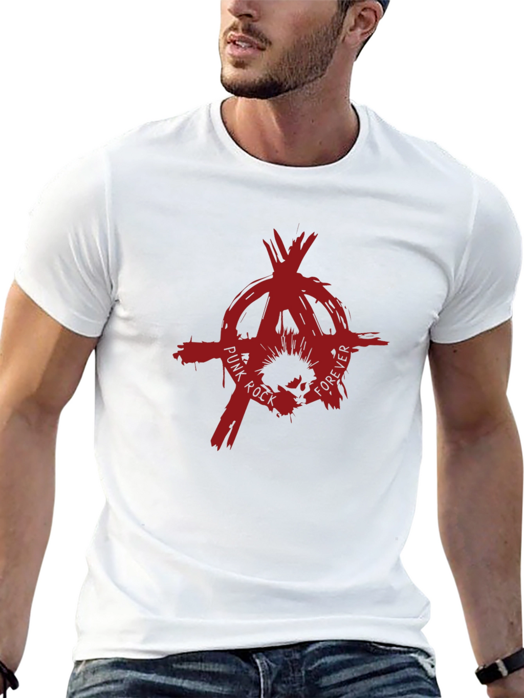 Punk Rock Forever Tee - Anarchy Symbol T-Shirt