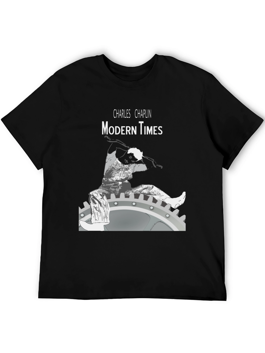 Modern Times Charlie Chaplin Graphic T-Shirt