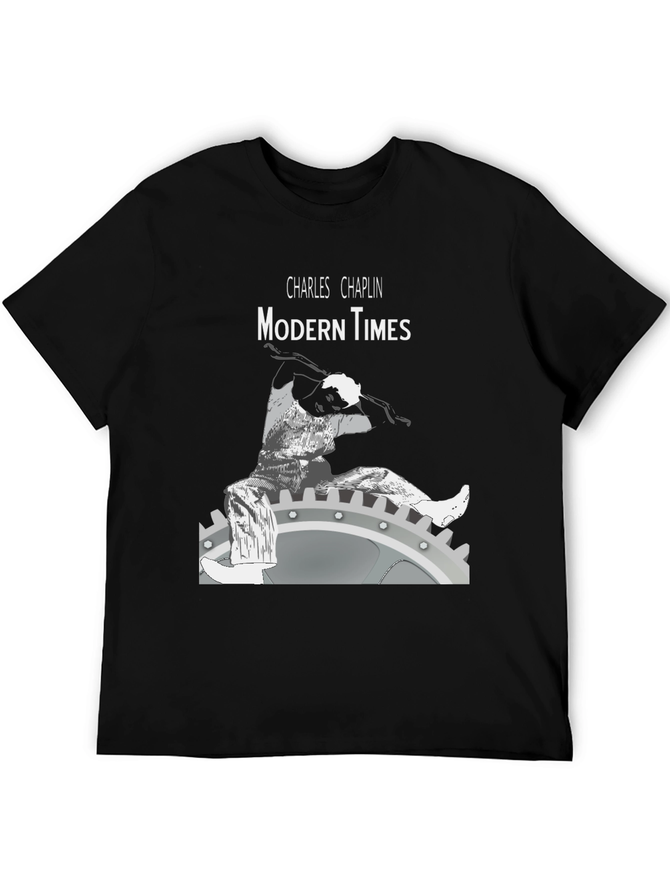 Modern Times Charlie Chaplin Graphic T-Shirt
