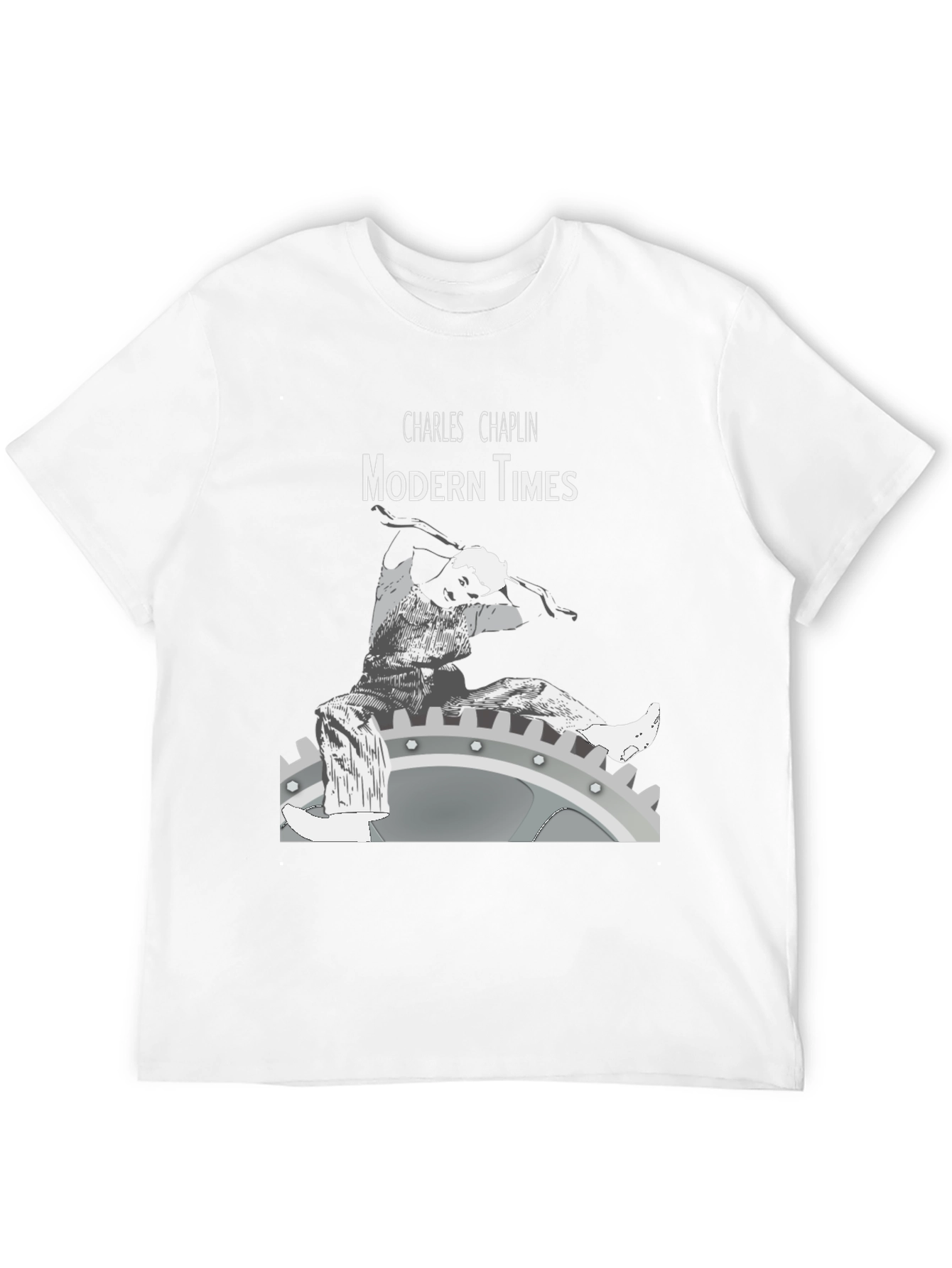 Modern Times Charlie Chaplin Graphic T-Shirt
