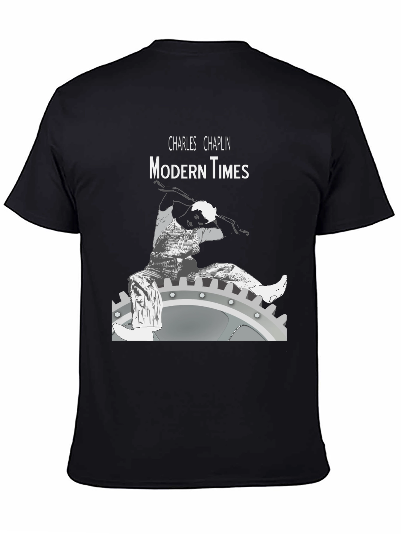 Modern Times Charlie Chaplin Graphic T-Shirt