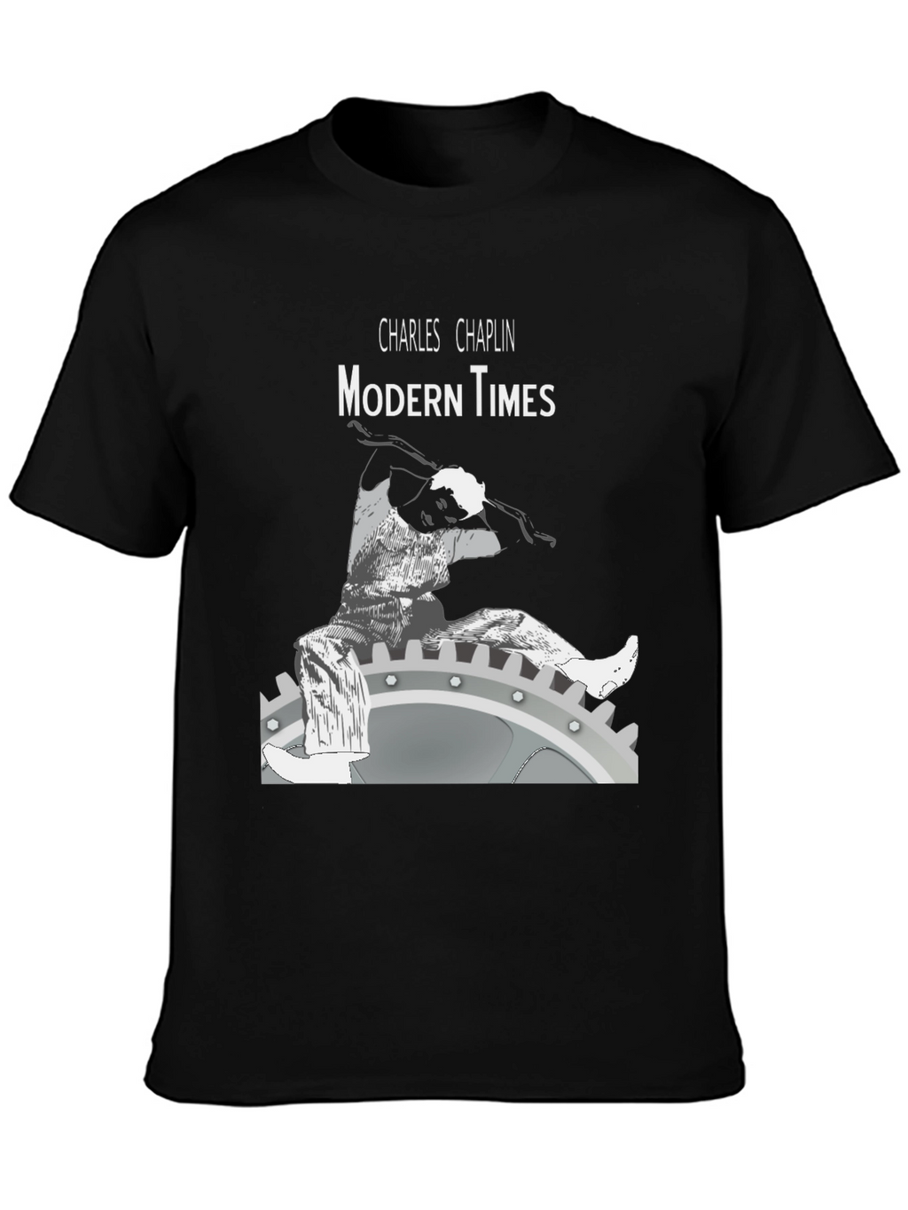 Modern Times Charlie Chaplin Graphic T-Shirt