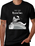 Modern Times Charlie Chaplin Graphic T-Shirt