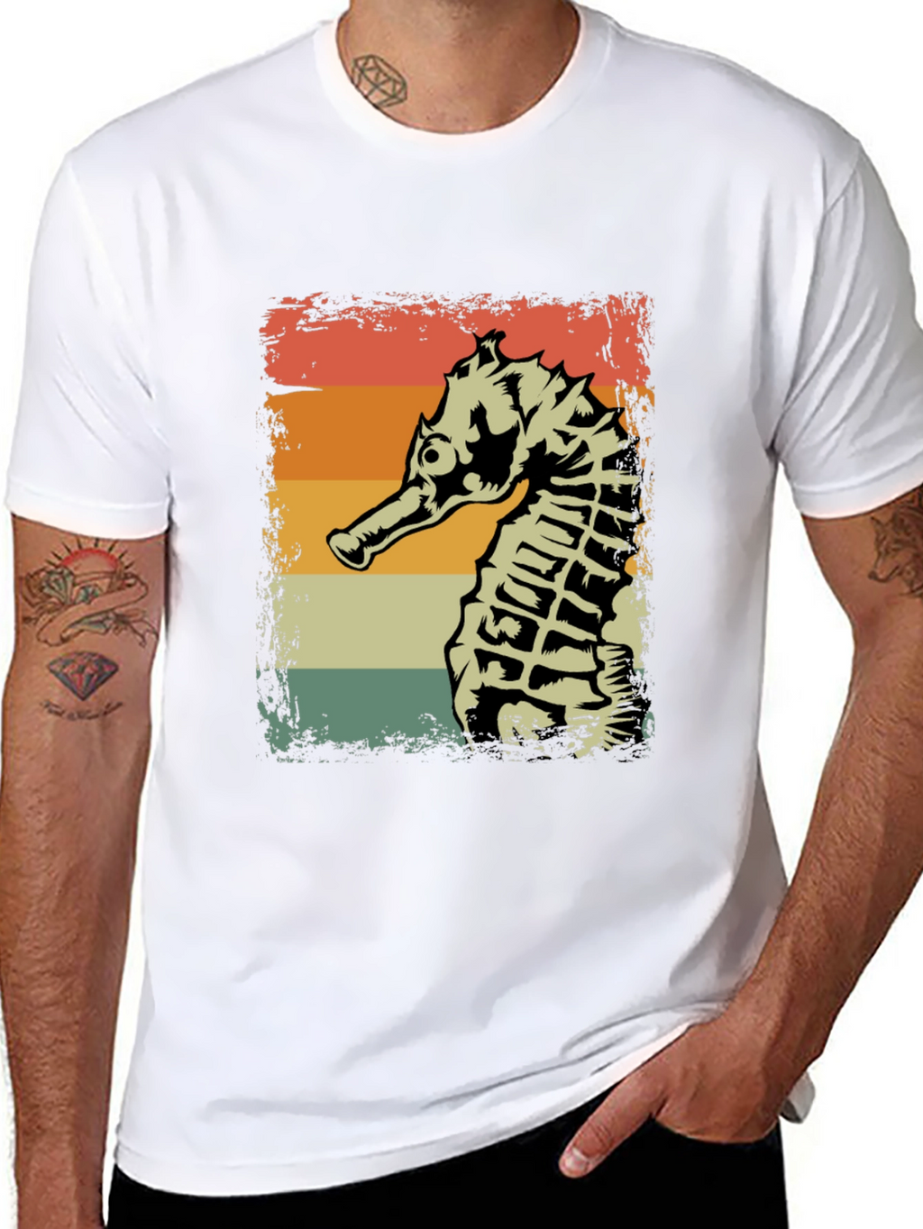 Retro Seahorse Graphic Tee
