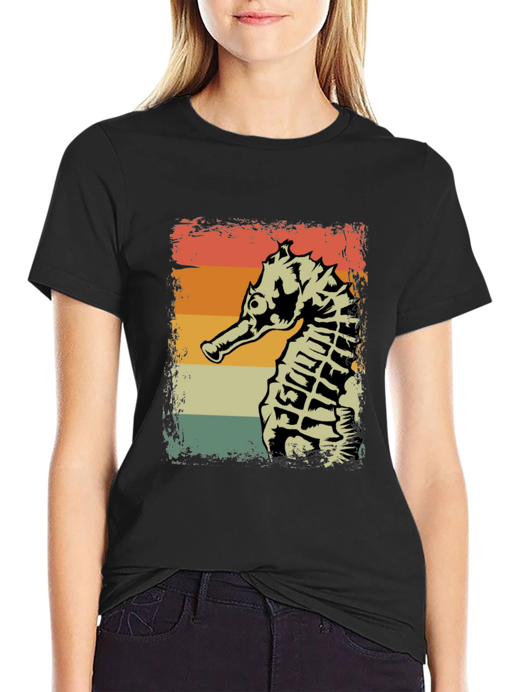 Retro Seahorse Graphic Tee