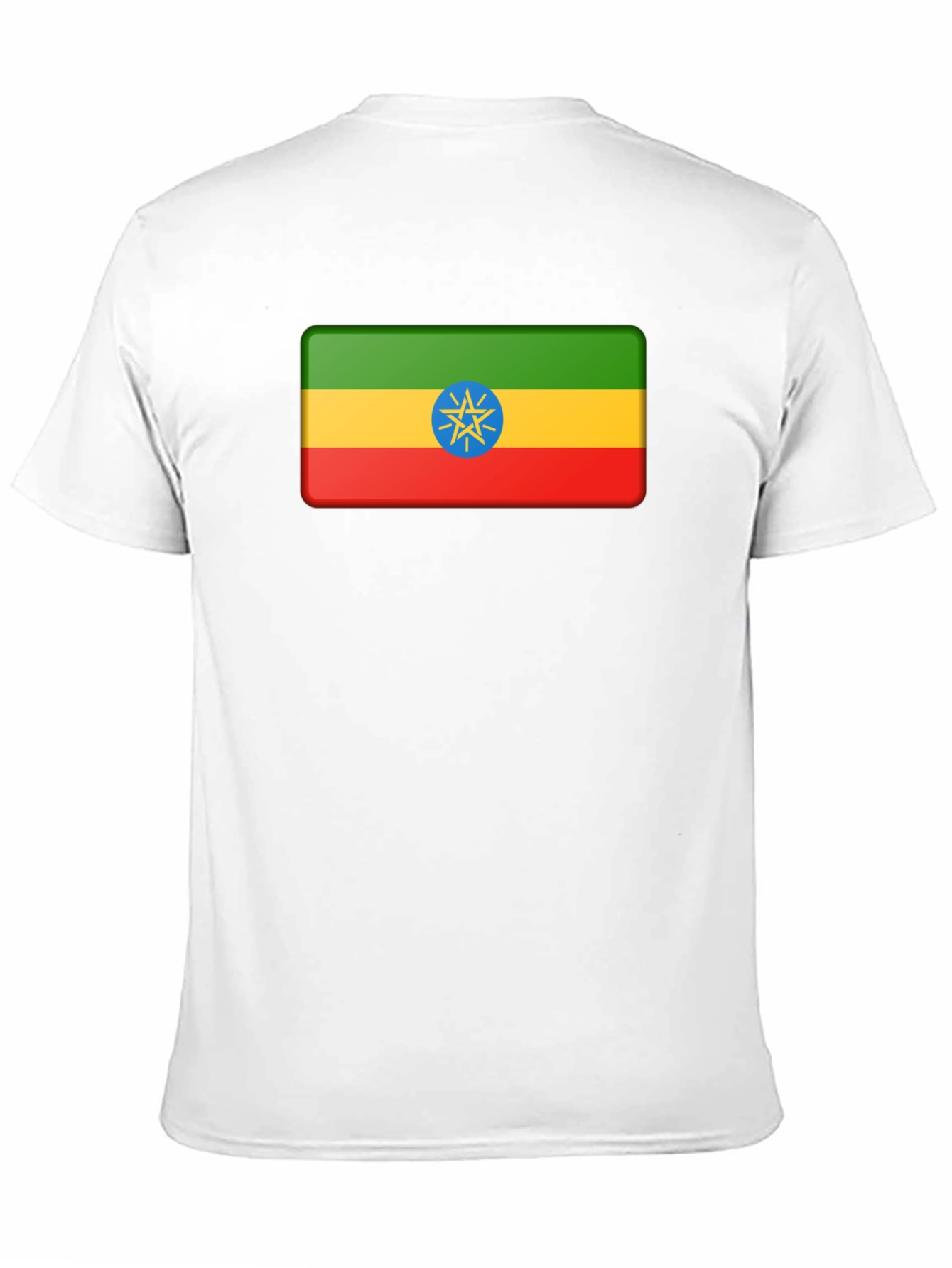 Ethiopia Flag T-Shirt - Black Graphic Tee