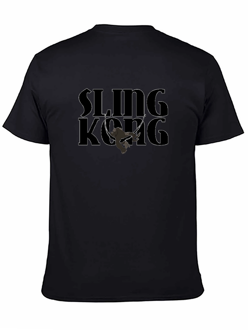 Sling Kong Graphic T-Shirt - Black Cotton Tee